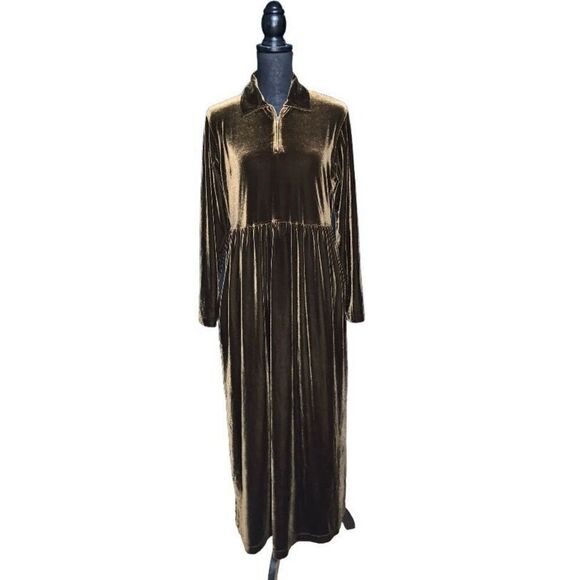 Jones New York Velvet Midi Dress - Picture 1 of 5